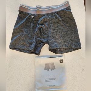 Mack Weldon AIRKNITx Boxer Briefs, Charcoal Heather, Small